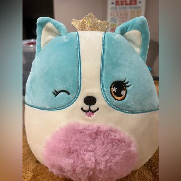 Squishmallow 8” Corgi Princess Plush Stuffed Animal Mystery Party City Squad - Picture 6 of 7